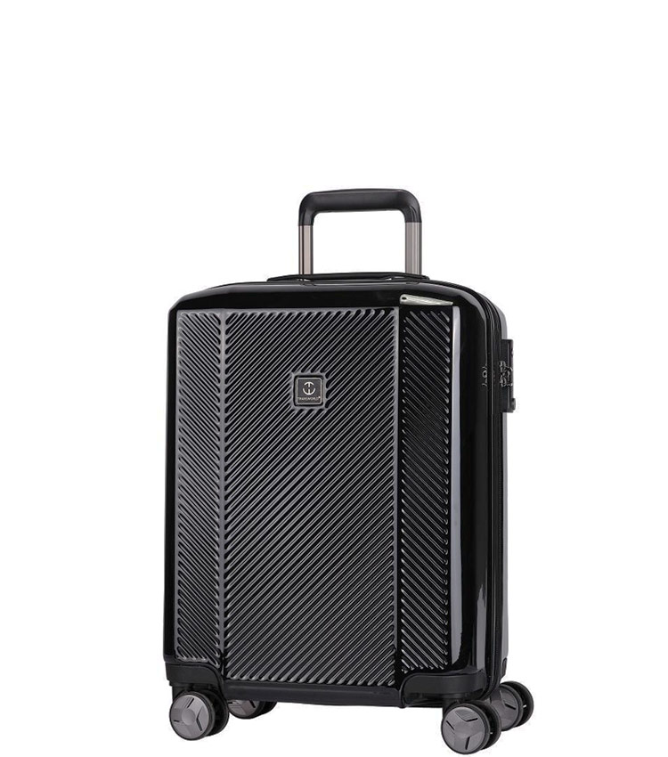 Малый чемодан спиннер Transworld 17230 black (54 см)