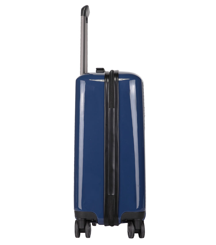 Малый чемодан спиннер Transworld 17230 blue (54 см)