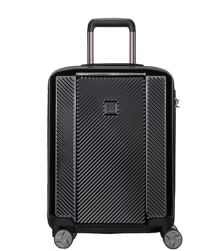Средний чемодан спиннер Transworld 17230 black (66 см)