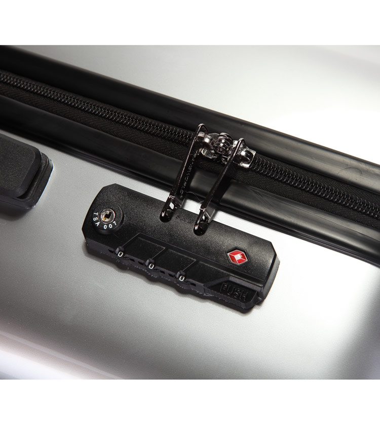 Большой чемодан спиннер Transworld 17230 black (75 см)
