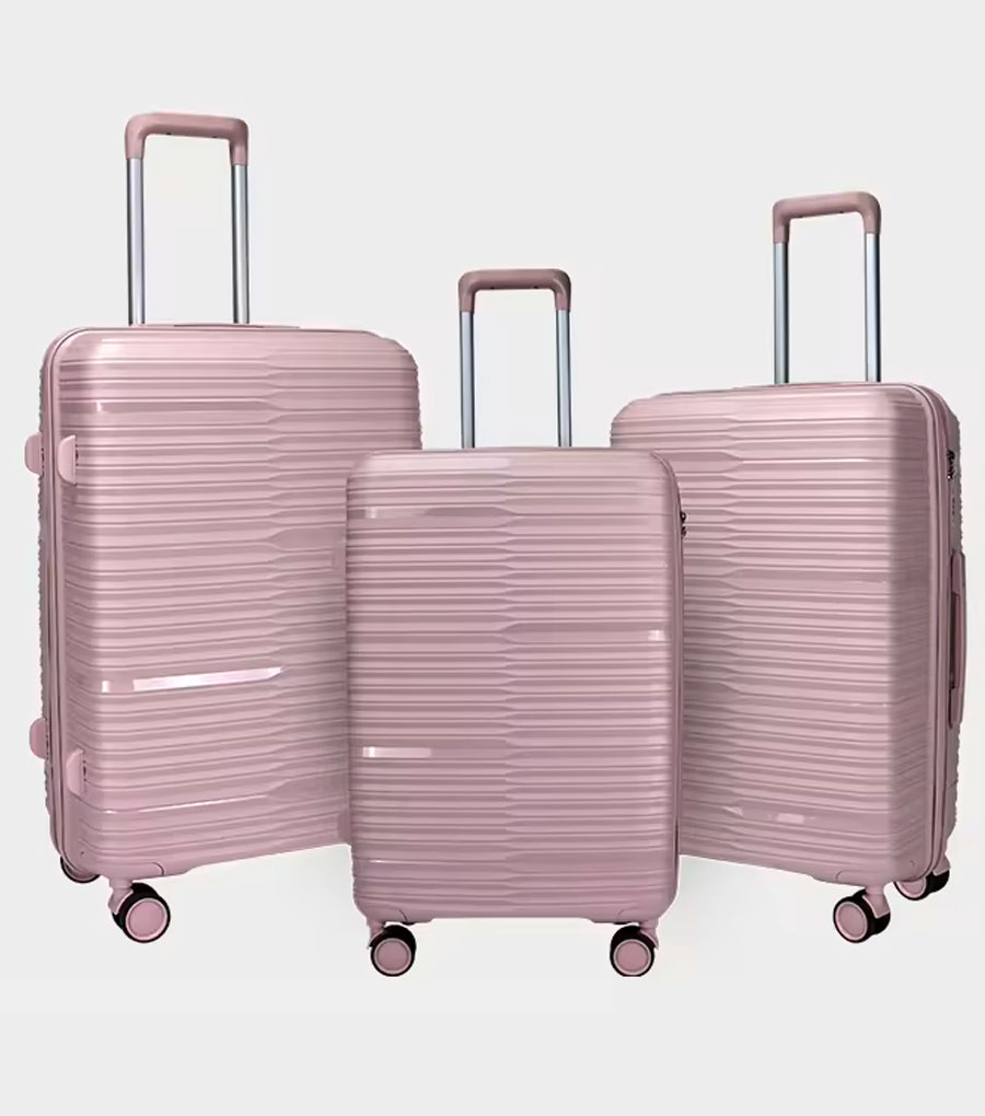 Большой чемодан PP Trovato 214 L (75 cm) - pink