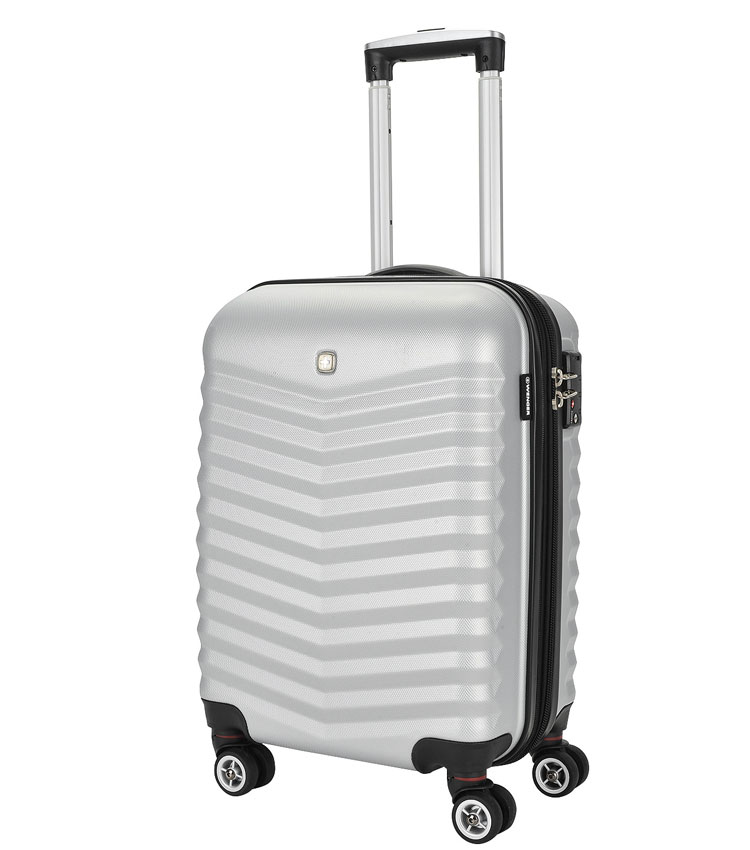 Малый чемодан спиннер Fribourg WENGER silver SW32300452 (54 см)