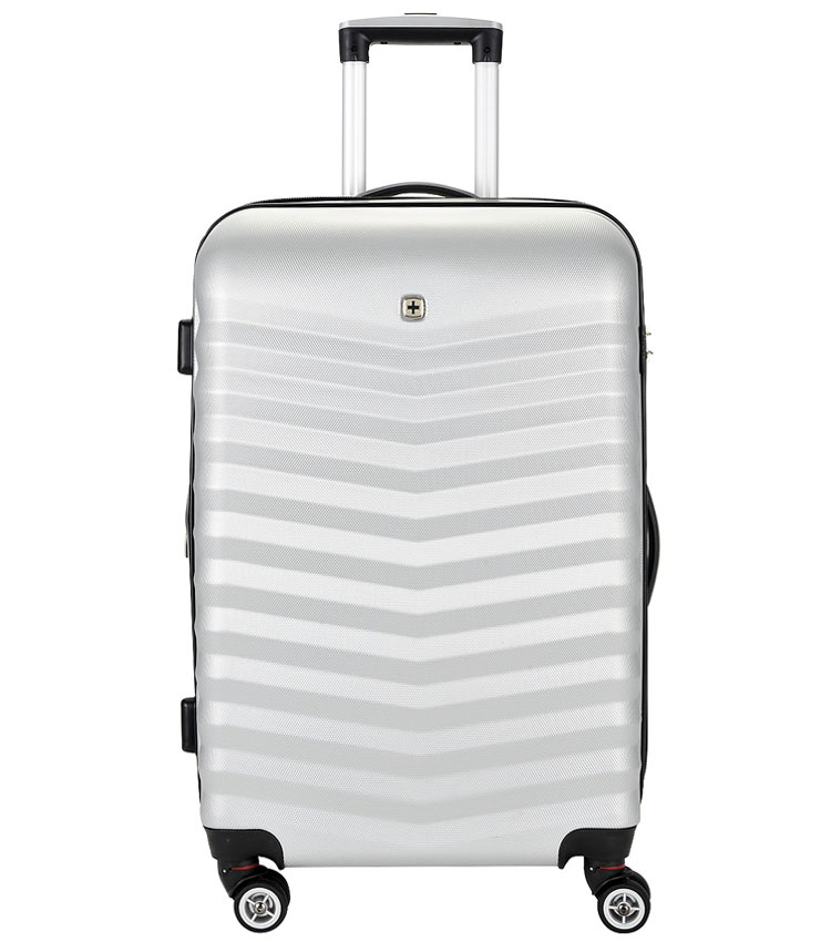 Средний чемодан спиннер Fribourg WENGER silver SW32300467 (67 см)