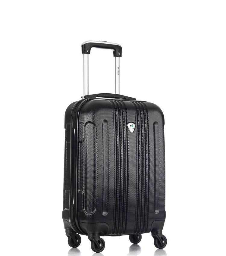 Малый чемодан спиннер Lcase Bangkok black (55 см ~ручная кладь~)
