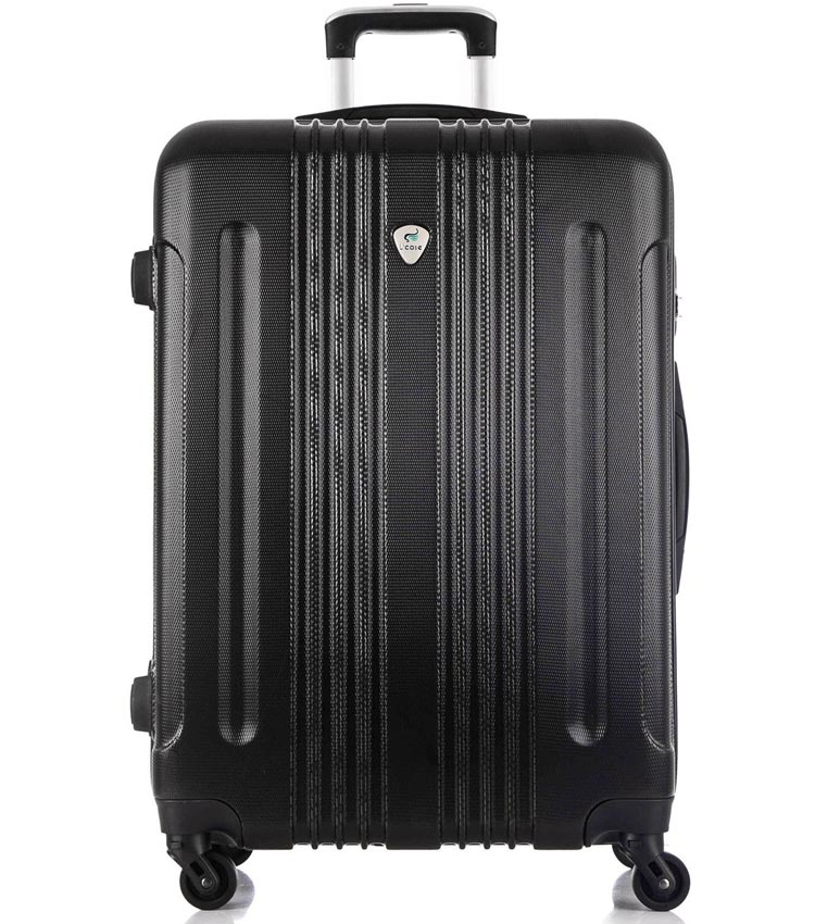 Большой чемодан спиннер Lcase Bangkok black (72 см)