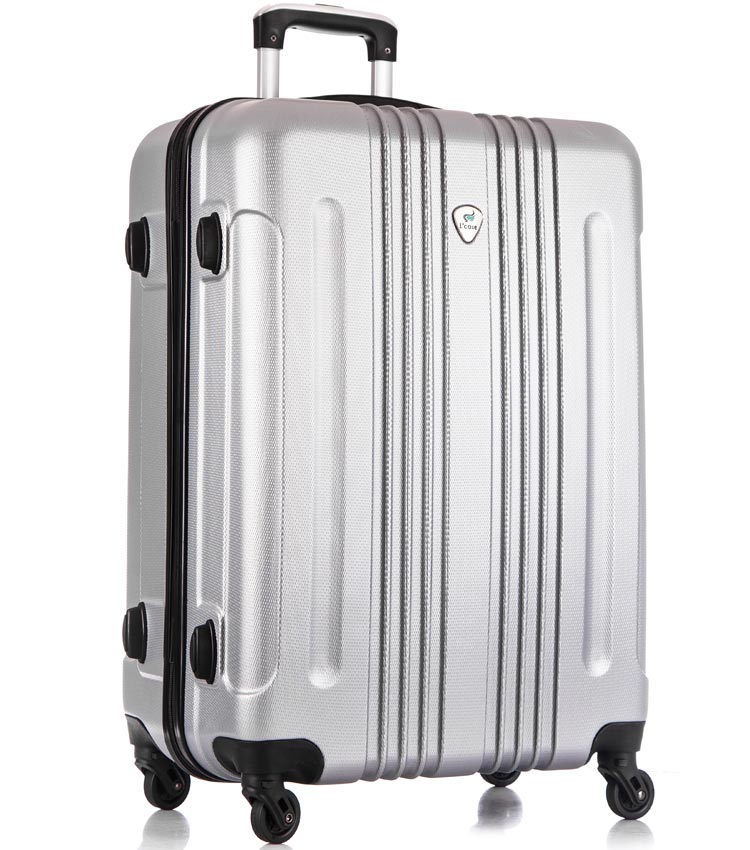 Средний чемодан спиннер Lcase Bangkok light-grey (63 см)