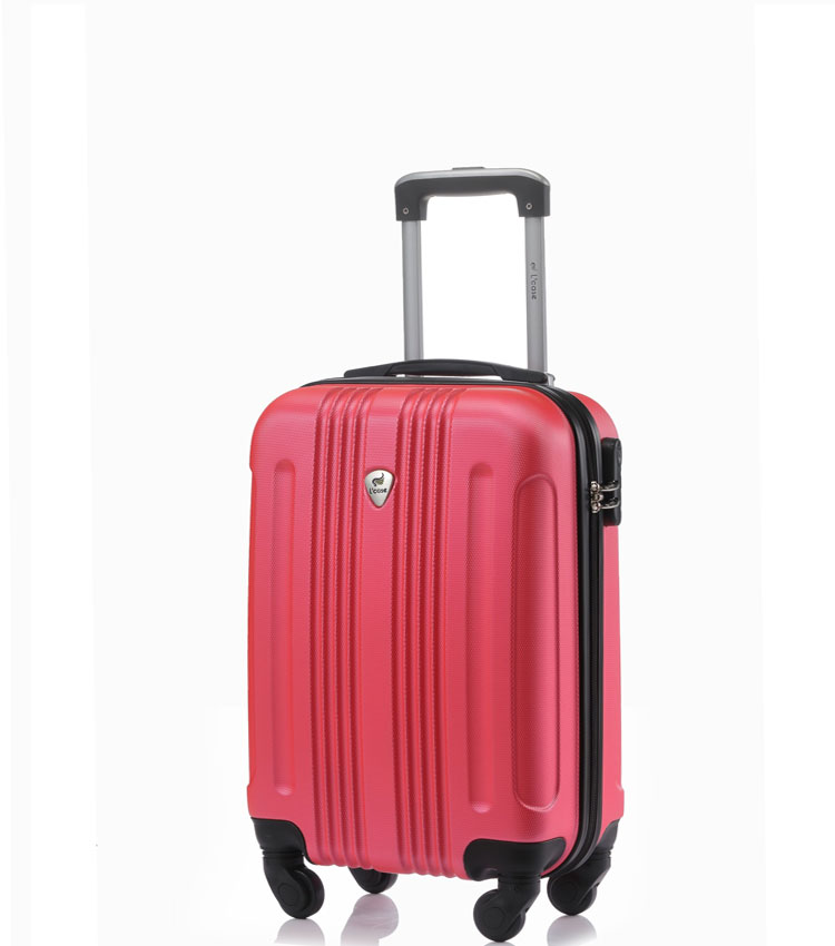 Малый чемодан спиннер Lcase Bangkok peach pink (55 см ~ручная кладь~)