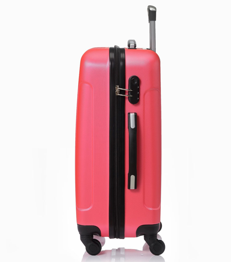 Малый чемодан спиннер Lcase Bangkok peach pink (55 см ~ручная кладь~)