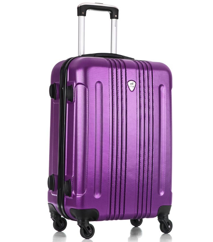 Средний чемодан спиннер Lcase Bangkok purple (63 см)