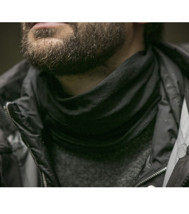 Шарф-труба Buff Wool Lightweight Merino solid black