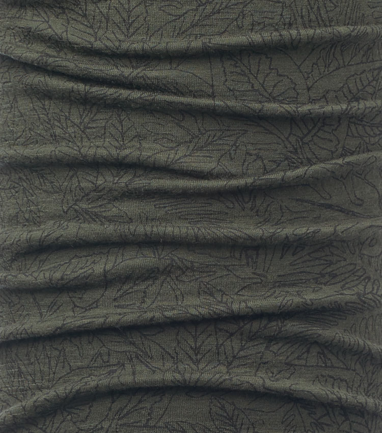 Шарф-труба Buff Wool Lightweight Merino Leaf-Forest-Night
