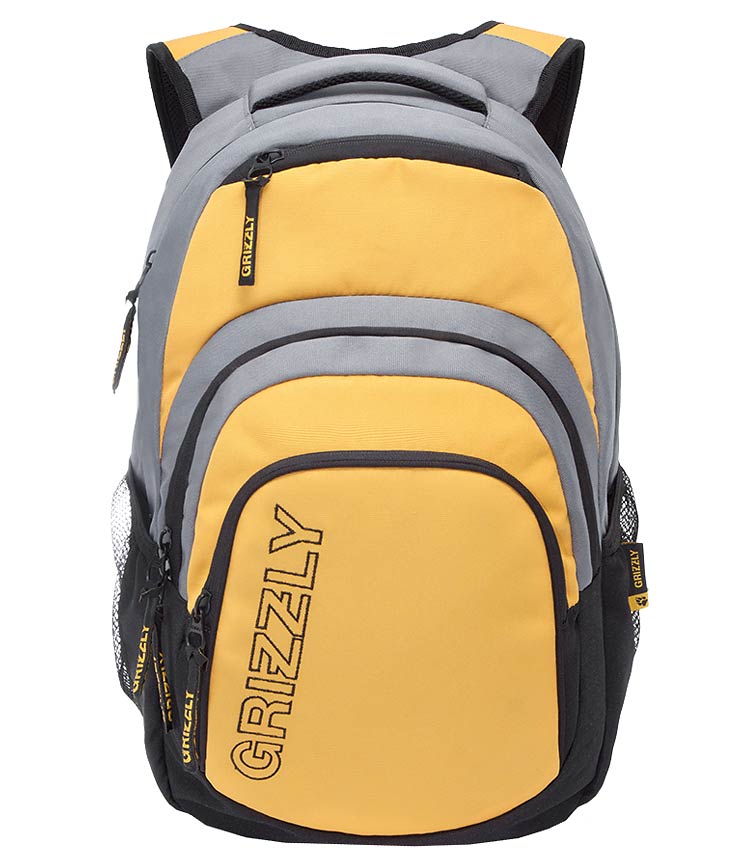 Рюкзак Grizzly RU-704-1 yellow-gray