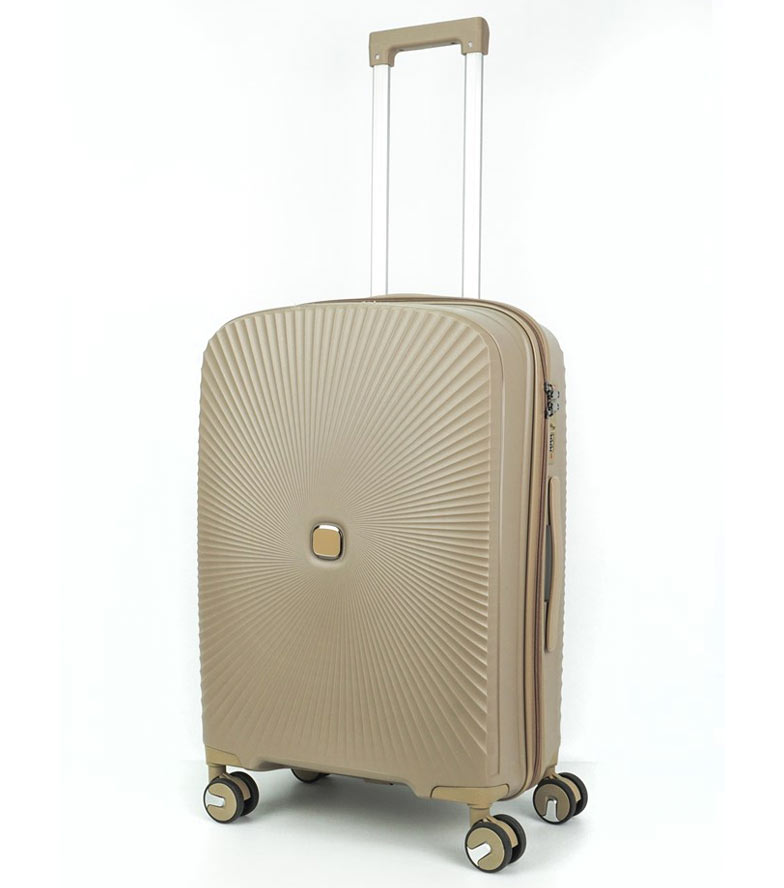 Средний чемодан Eurobags 89 biege -M- (65 см)