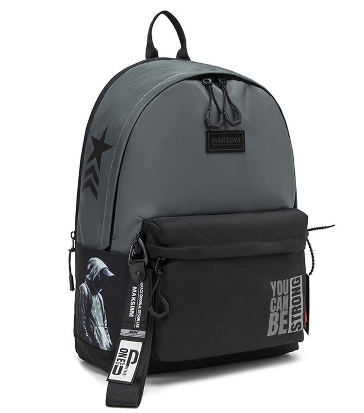 Рюкзак для мальчиков Maksimm E506 strong grey