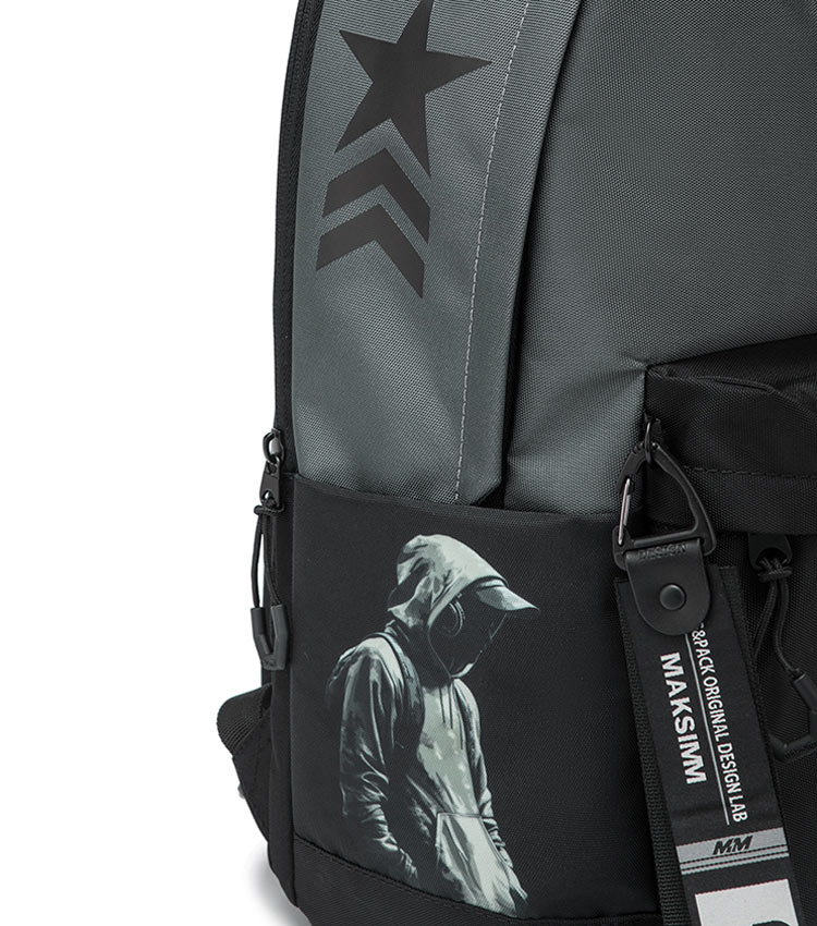 Рюкзак для мальчиков Maksimm E506 strong grey