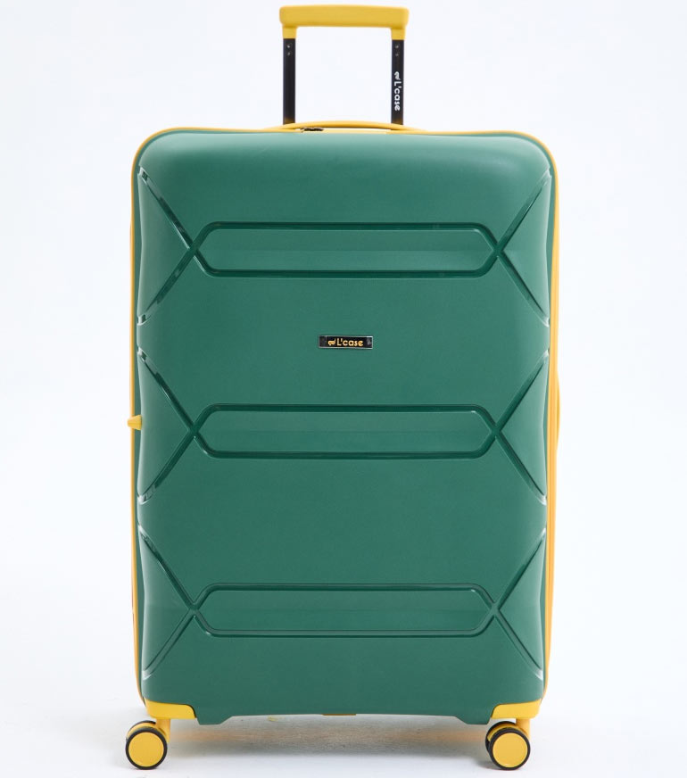Большой чемодан L-case Miami L (77 cm) - green-yellow
