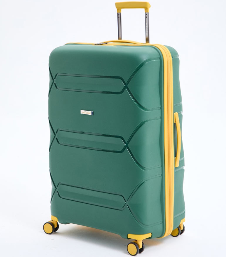 Большой чемодан L-case Miami L (77 cm) - green-yellow