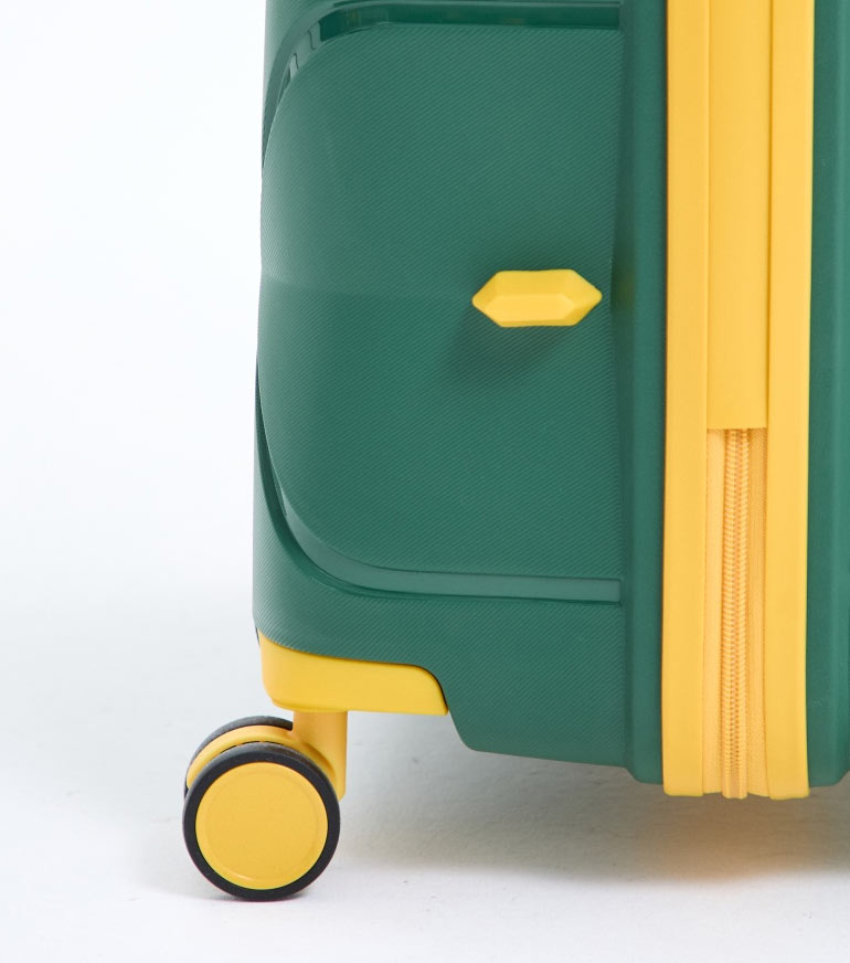 Большой чемодан L-case Miami L (77 cm) - green-yellow
