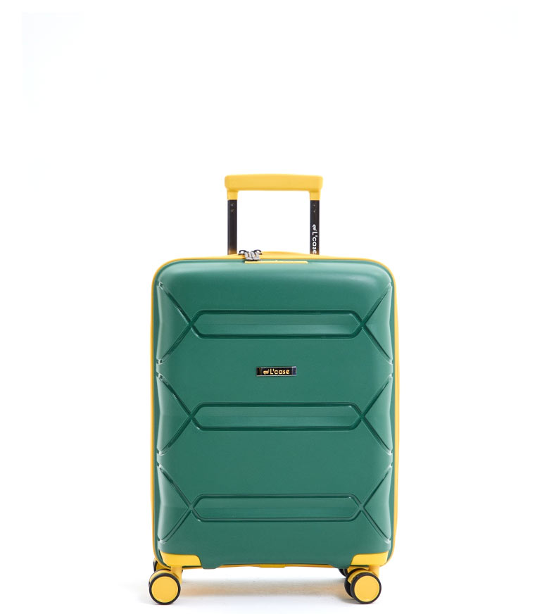 Малый чемодан L-case Miami S (55 см) - green-yellow ~ручная кладь~
