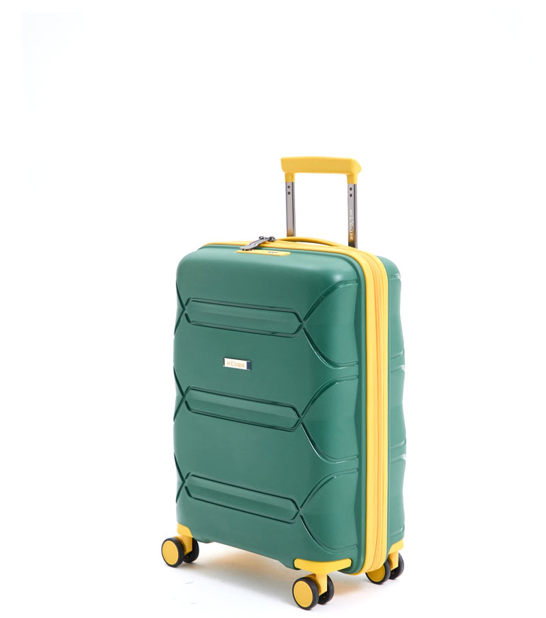 Малый чемодан L-case Miami S (55 см) - green-yellow ~ручная кладь~