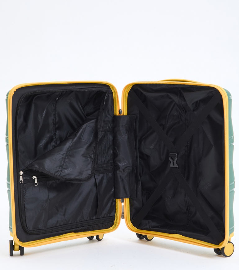 Малый чемодан L-case Miami S (55 см) - green-yellow ~ручная кладь~