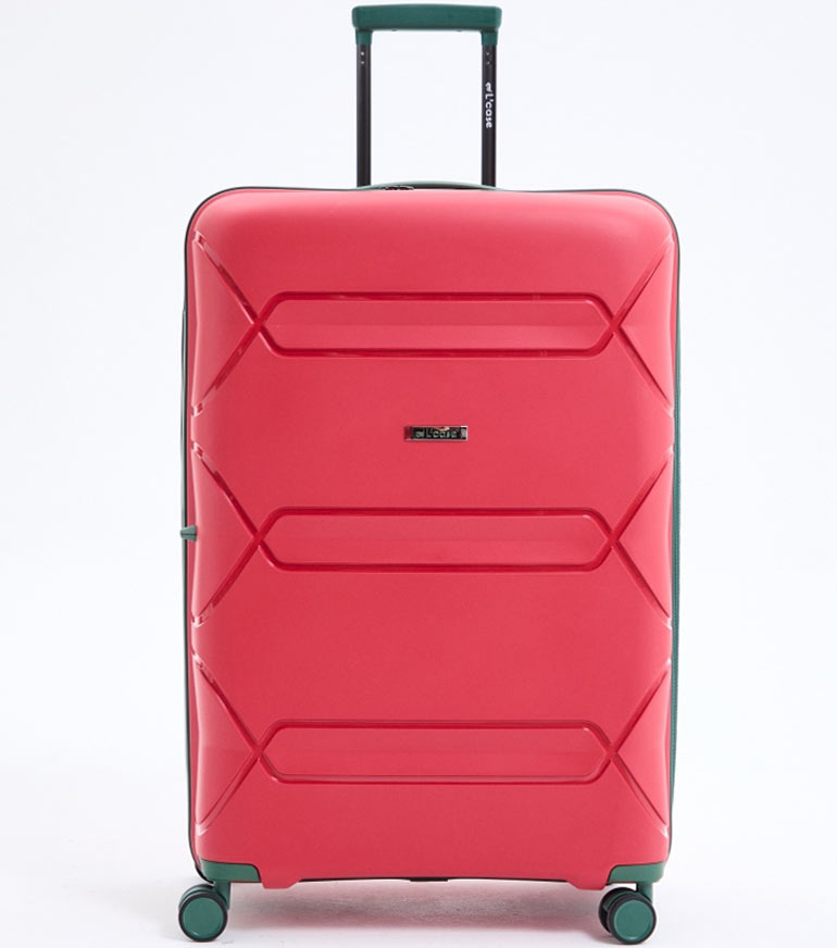 Большой чемодан L-case Miami (77 cm) - red-green