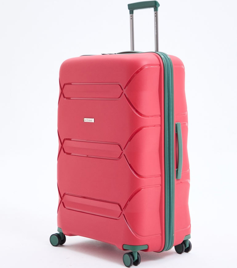 Большой чемодан L-case Miami (77 cm) - red-green