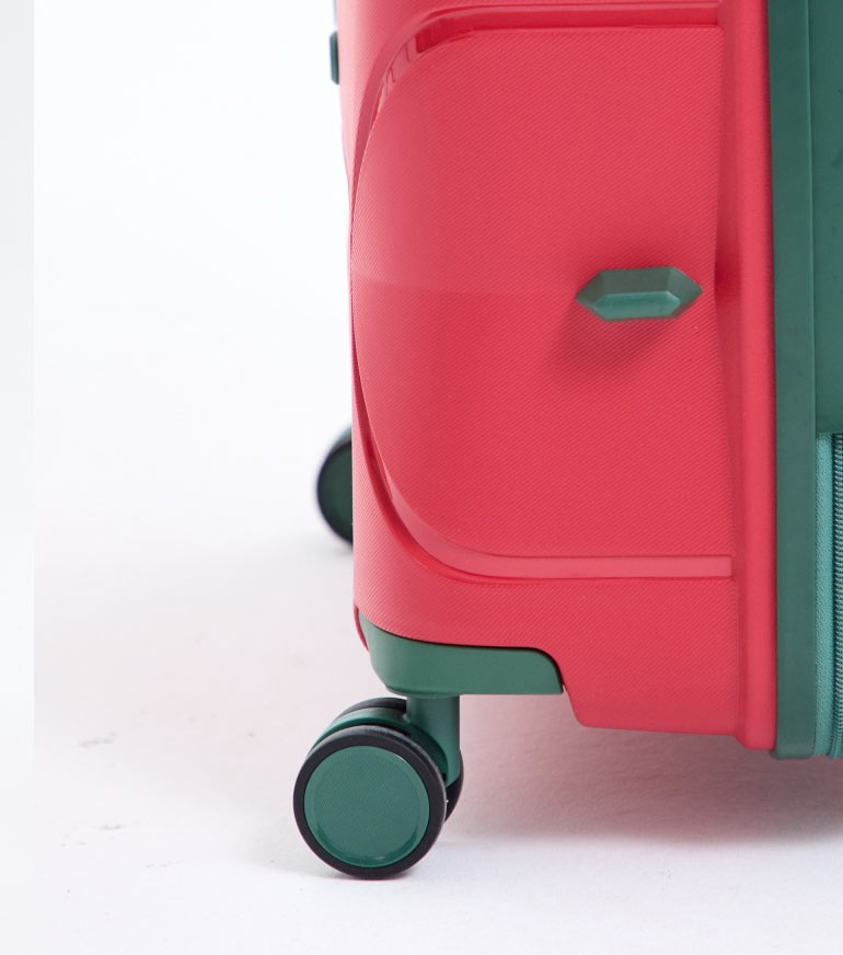Большой чемодан L-case Miami (77 cm) - red-green