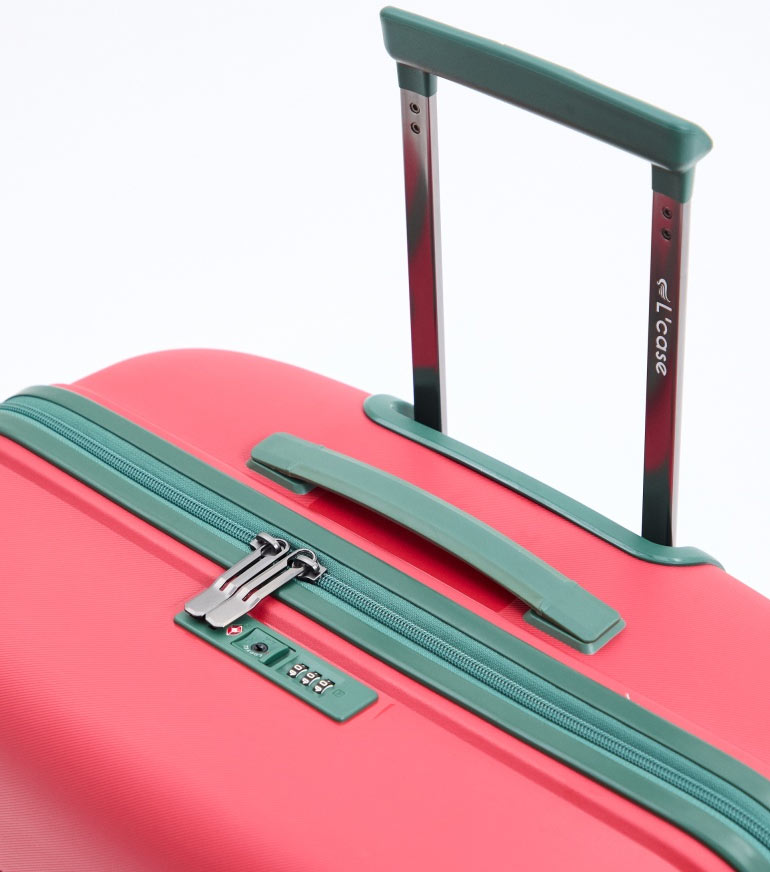 Большой чемодан L-case Miami (77 cm) - red-green