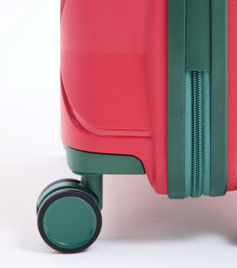 Малый чемодан L-case Miami (55 см) - red-green ~ручная кладь~