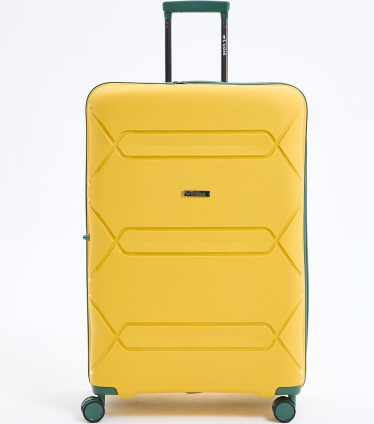 Большой чемодан L-case Miami (77 cm) - yellow-green