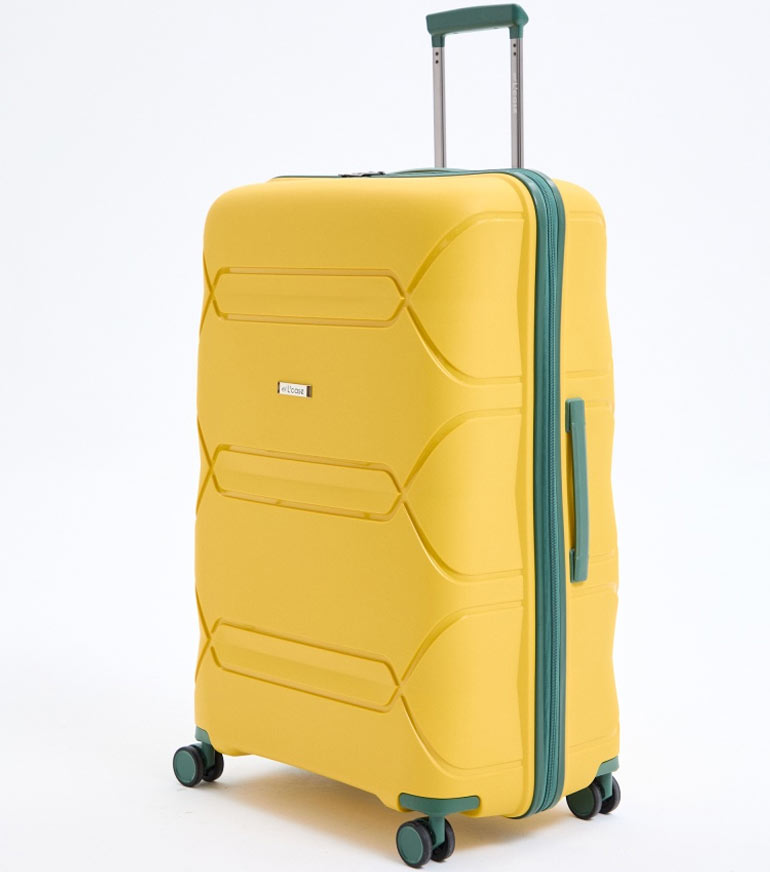 Большой чемодан L-case Miami (77 cm) - yellow-green