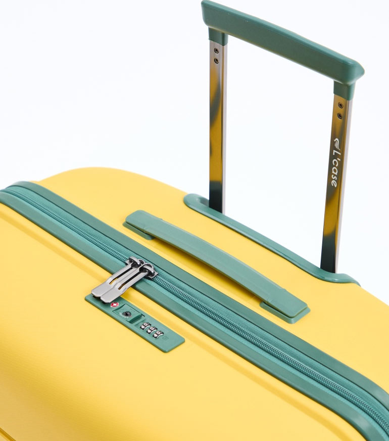 Большой чемодан L-case Miami (77 cm) - yellow-green
