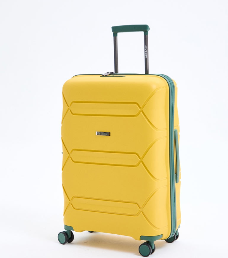 Средний чемодан L-case Miami M (67 cm) - yellow-green