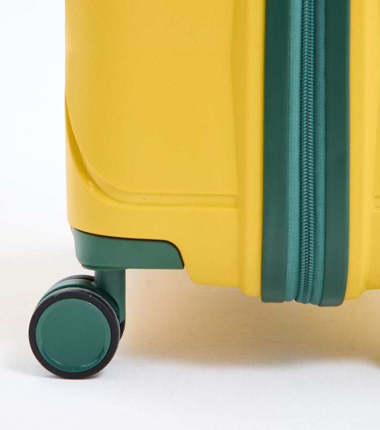 Средний чемодан L-case Miami M (67 cm) - yellow-green