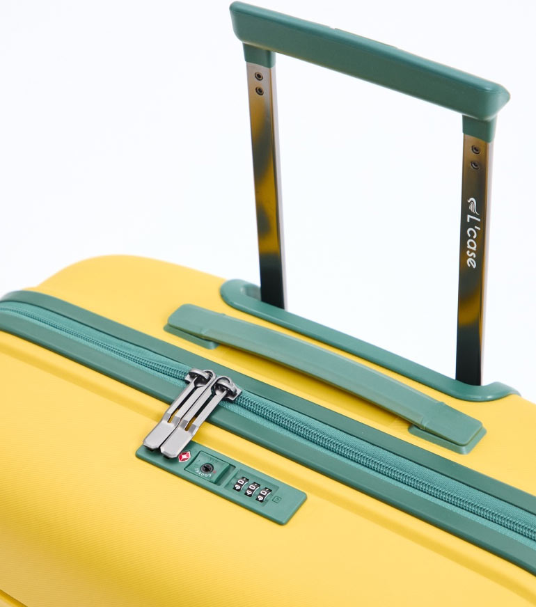 Средний чемодан L-case Miami M (67 cm) - yellow-green