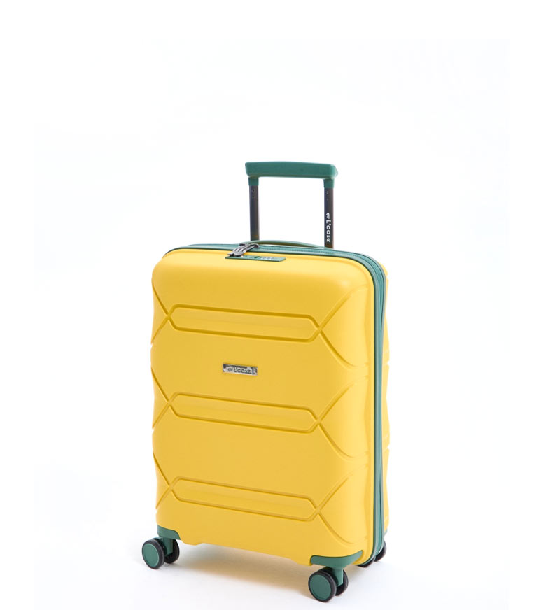 Малый чемодан L-case Miami S (55 см) - yellow-green ~ручная кладь~