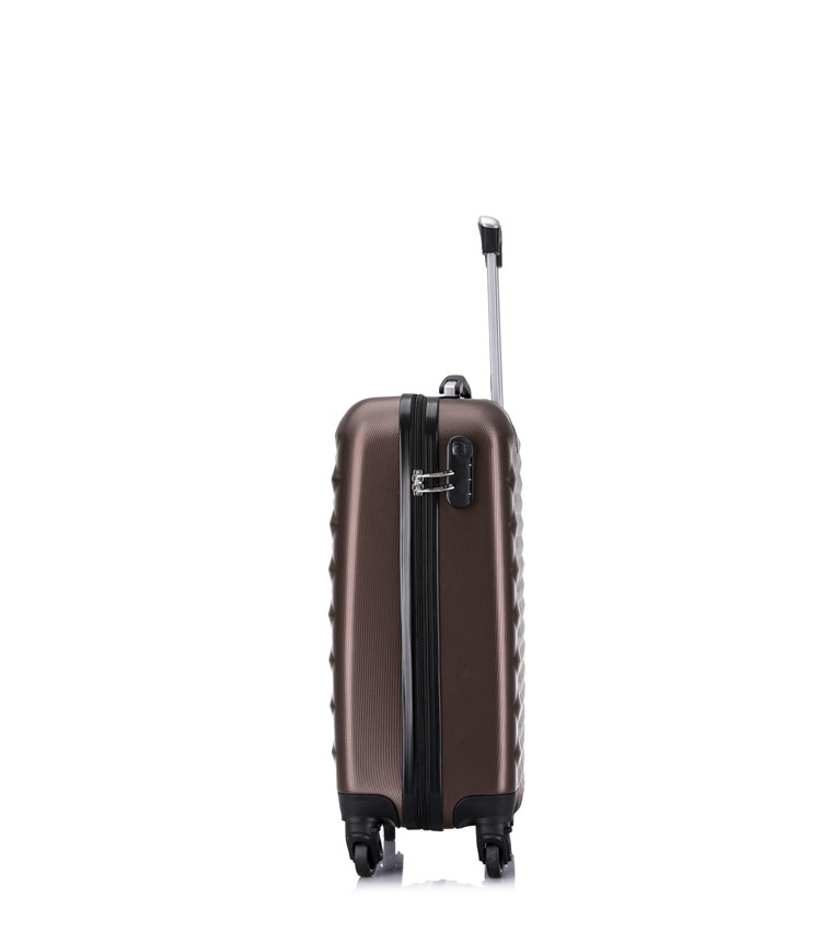 Малый чемодан спиннер L-case Phatthaya coffe (60 см)