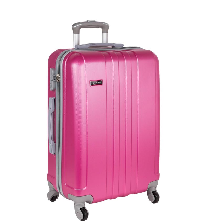 Средний чемодан-спиннер Polar 22016 pink 63 см 