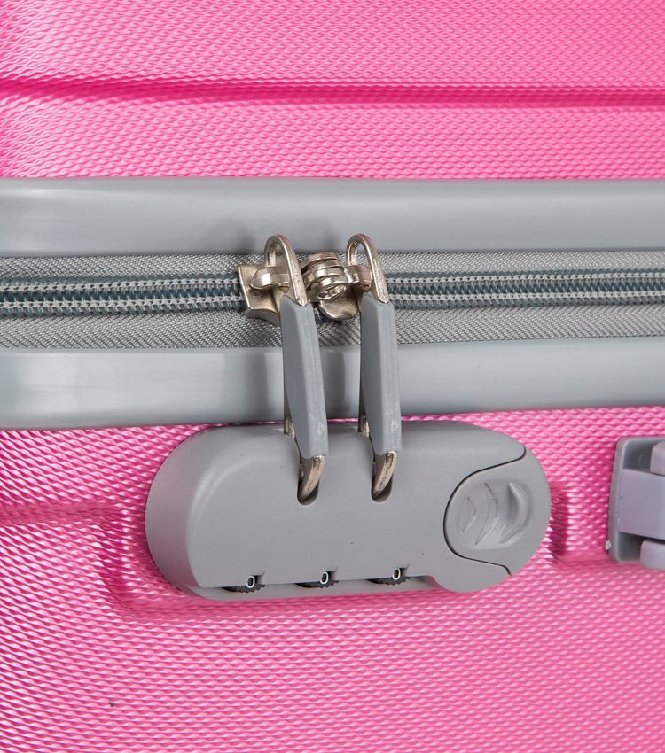 Средний чемодан-спиннер Polar 22016 pink 63 см 