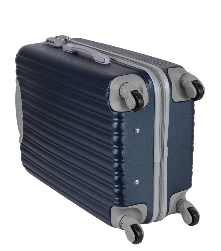 Малый чемодан-спиннер Polar 22031 dark-blue 56 см 