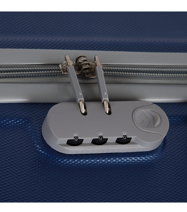 Средний чемодан-спиннер Polar 12031 blue (65 см) 