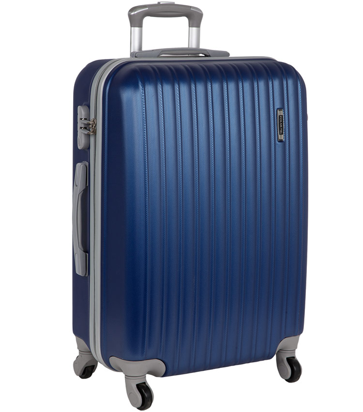 Малый чемодан-спиннер Polar 12031 blue (56 см) 