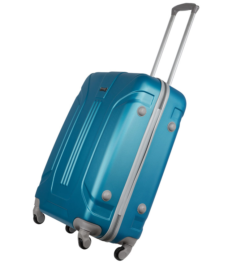 Средний чемодан-спиннер Polar 12059 blue (68 см) 