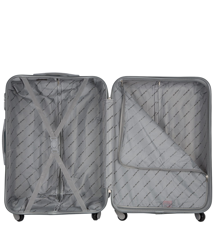 Средний чемодан-спиннер Polar 12059 blue (68 см) 