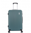 Средний чемодан спиннер L'case Krabi Dark green (63 см)