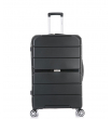Средний чемодан спиннер L'case Singapore black (68 см)