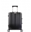 Малый чемодан спиннер L'case Abu Dhabi black (58 см)