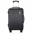Средний чемодан спиннер L'case Krabi black (63 см)