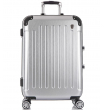 Большой чемодан спиннер L'case Milan silver (78 см)